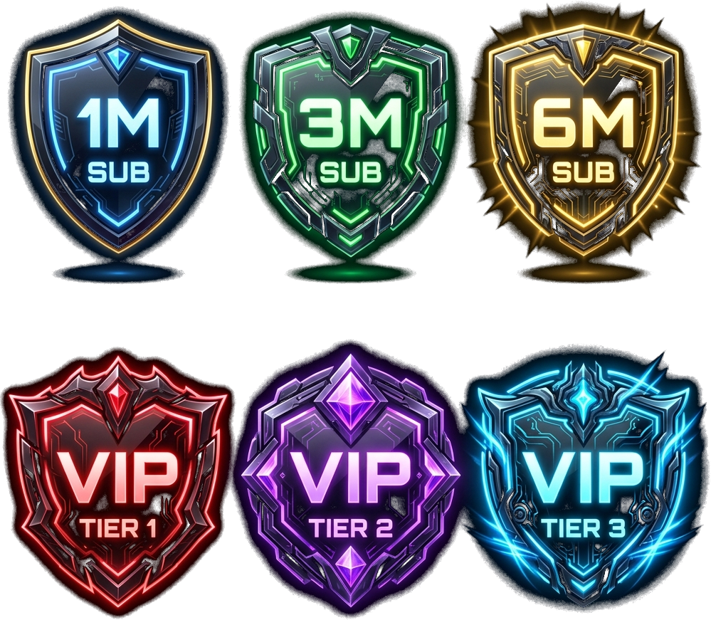 Discord VIP Sub Badges Set
