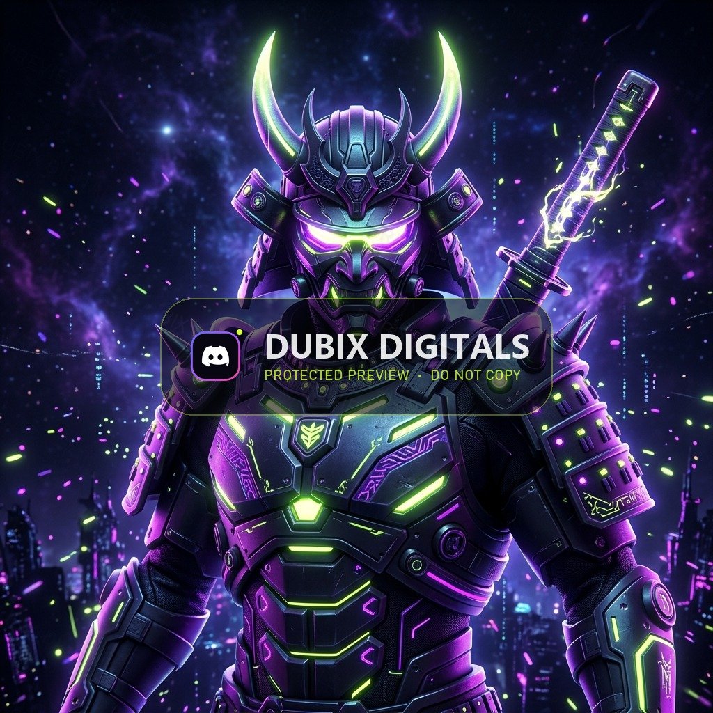 Cyber Oni Samurai Avatar