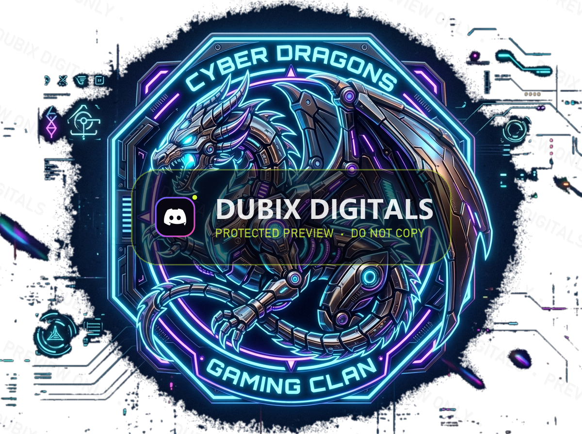 Esports Neon Dragon Crest